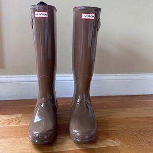 HUNTER Original Tall Gloss Rain Boots Wellies 10 NWT